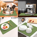 Kitchen Counter Mat for Coffee Maker – Absorbent & Quick-Dry Bar Pad with Non-Slip Backing, Protective Surface for Espresso Machine, Dish Drying Mat (Green,60*90cm)