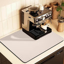 Kitchen Counter Mat for Coffee Maker – Absorbent & Quick-Dry Bar Pad with Non-Slip Backing, Protective Surface for Espresso Machine, Dish Drying Mat (Beige,50*80cm)