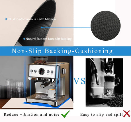Kitchen Counter Mat for Coffee Maker – Absorbent & Quick-Dry Bar Pad with Non-Slip Backing, Protective Surface for Espresso Machine, Dish Drying Mat (Beige,50*80cm)