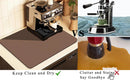 Kitchen Counter Mat for Coffee Maker – Absorbent & Quick-Dry Bar Pad with Non-Slip Backing, Protective Surface for Espresso Machine, Dish Drying Mat (Brown,40*50cm)