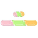 Ergonomic Gel Wrist Rest Set – Keyboard and Mouse Support Pad with Soft Cushioning for Office, Work, Gaming, and Study – Anti-Slip Base, Comfortable Design (Pink-Green-Orange)