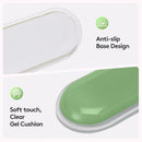 Ergonomic Gel Wrist Rest Set – Keyboard and Mouse Support Pad with Soft Cushioning for Office, Work, Gaming, and Study – Anti-Slip Base, Comfortable Design (Green)
