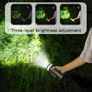 Portable Telescopic Camping Light with 5000mAh Battery – Rechargeable, IPX65 Waterproof, Magnetic & Multi-Mode Outdoor Lamp (Grey)
