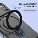 Magnetic Shockproof Case with 360-Degree Rotating Ring Stand for iPhone 17 Pro Max – Slim Protective Phone Cover with Airbag Corners and Wireless Charging Support for Home, Office, Travel and Daily Use (Blue)