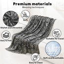 Premium Travel Blanket – Ultra-Soft Knit Wrap for Airplane, Car, Office Naps, and Gifts – Lightweight, Breathable, and Stylish with Storage Bag (Black)