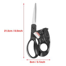 Professional Laser Guided Sewing Scissors for Home Craft Wrapping Gift Fabric Sewing Cut Straight Fast for Fabric Paper Crafts | Upgraded Ergonomic Handle (Black)