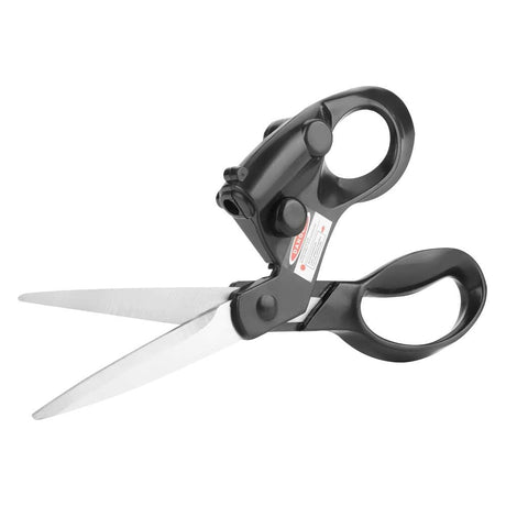 Professional Laser Guided Sewing Scissors for Home Craft Wrapping Gift Fabric Sewing Cut Straight Fast for Fabric Paper Crafts | Upgraded Ergonomic Handle (Black)