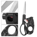 Professional Laser Guided Sewing Scissors for Home Craft Wrapping Gift Fabric Sewing Cut Straight Fast for Fabric Paper Crafts | Upgraded Ergonomic Handle (Black)