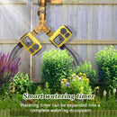 Smart Outdoor Watering Timer with Rain Delay & Manual Mode – Automatic Garden Irrigation Controller for Lawn, Patio, Pool and Vegetable Garden (Yellow)