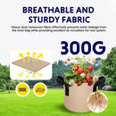 5-Pack 7-Gallon Fabric Grow Bags – Heavy-Duty Breathable Non-Woven Plant Pots with Handles for Vegetables, Herbs, Flowers (Camel)