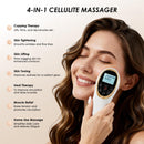 Modern Jingluo Beauty Massager – Electric Meridian Facial & Body Roller with Gentle Suction and Warmth, Multi-Speed Skincare Tool for Relaxing Rituals (White)