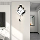 Modern Diamond Wall Clock – Creative 3D Design Silent Quartz Wall Clock for Living Room, Bedroom, Office, Home Decor, Battery Operated (Black-White)