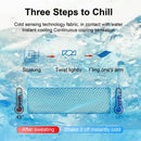 Instant Cooling Towel – Quick-Dry Sport Towel with EVA Storage Case & Carabiner Clip, Ideal for Gym, Outdoor, Travel Swimming(Orange)