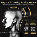 6D Magnetic Bald Shaver for Men – Cordless Rechargeable Electric Head Shaver with LED Display, IPX6 Waterproof, 3-Second Travel Lock, 6 Floating Heads, Includes Storage Bag & Cleaning Brush (Black)