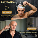6D Magnetic Bald Shaver for Men – Cordless Rechargeable Electric Head Shaver with LED Display, IPX6 Waterproof, 3-Second Travel Lock, 6 Floating Heads, Includes Storage Bag & Cleaning Brush (Black)