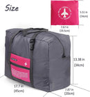 Compact Foldable Travel Duffel Bag – Lightweight Carry-On for Weekend Trips, Overnight & Gym Use (Pink) | Other Colors Available In-Store