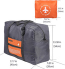 Compact Foldable Travel Duffel Bag – Lightweight Carry-On for Weekend Trips, Overnight & Gym Use (Orange) | Other Colors Available In-Store