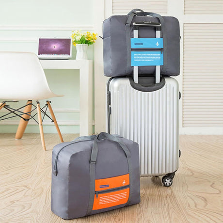Compact Foldable Travel Duffel Bag – Lightweight Carry-On for Weekend Trips, Overnight & Gym Use (Orange) | Other Colors Available In-Store