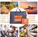 Compact Foldable Travel Duffel Bag – Lightweight Carry-On for Weekend Trips, Overnight & Gym Use (Orange) | Other Colors Available In-Store