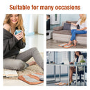 Smart Foot Massage Mat with 6 Modes & 15 Intensity Levels – Rechargeable Pulse Therapy Pad for Relaxation at Home, Office, or Travel (Orange)