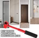 4-in-1 Door Hinge Adjustment Tool – Heavy-Duty Carbon Steel Wrench with Interchangeable Heads for 14mm/0.55" to 25mm/0.98" Hinges, 153mm/6.02" Length (Red)