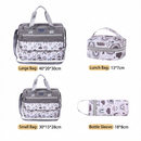 Newborn Diaper Bag Set with Changing Pad – 4-Piece Baby Organizer, Large Capacity Mom Backpack, Insulated Bottle Sleeve & Lunch Bag, Travel Diaper Bag for Moms (Grey)