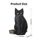 Cute 3D Cat Shape Crossbody Bag – Unisex PU Leather Shoulder Sling Backpack for Women & Men, Fashionable Mini Chest Bag, Trendy Accessory (Black-Grey)