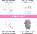 2 PCS Mini Cat Squishy Toy for Office & Classroom – Soft Silicone Stress Reliever to Calm Anxiety (Grey & White)