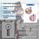 Mini Clip-On Bladeless Fan, USB Rechargeable 3-Speed Portable Personal Fan with 360° Rotation, Ultra-Quiet 25dB Waist Hanging Fan for Outdoor Travel Gym (Pink)
