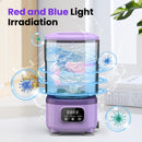 Portable Mini Washing Machine with Spin Dry & UV Sterilization – 3L Capacity, Wash, Rinse, Dehydrate, and Disinfect in One, Ideal for Underwear, Socks, Baby Clothes (Purple)
