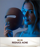 High-Performance 3D LED Beauty Mask – 4 Light Modes, 328 LEDs, Wireless Operation, Adjustable Timer, Lightweight & Flexible Fit – Reveal Radiant Skin (Brown)