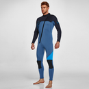 Men's 3mm Full Wetsuit for Surfing Diving & Cold Water Swimming – Front-Zip Neoprene Suit with UV Protection and Flexible Fit(Blue,M)  | Other Colors Available in Store