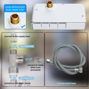 Non-Electric Mechanical Bidet Attachment – Ultra-Slim Dual Nozzle Design with Feminine & Posterior Wash, Adjustable Water Pressure, Self-Cleaning Spray, Brass Inlet, Stainless Steel Hose, Tool-Free Installation for Standard Toilets (White)