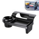 Universal Car Window Organizer with Cup Holder and Phone Tray – Multi-Functional Door Side Storage Box for Drinks, Keys, and Gadgets (Black)