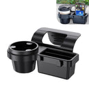 Universal Car Window Organizer with Cup Holder and Phone Tray – 4-in-1 Door Side Storage Box for Drinks, Keys, and Gadgets (Black)