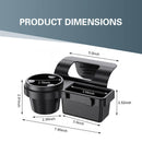Universal Car Window Organizer with Cup Holder and Phone Tray – 4-in-1 Door Side Storage Box for Drinks, Keys, and Gadgets (Black)