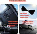Universal Front Windshield Sun Shade for Sedans & Compact SUVs, Heat Insulation UV Protection Foldable Visor 140x70cm (Silver)