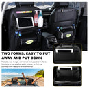 Car Back Seat Organizer with Foldable Table Tray – Universal Rear Seat Storage Bag, Multi-Pocket Holder for Tablet, Drinks & Essentials (Black)