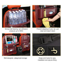 Car Back Seat Organizer with Foldable Table Tray – Universal Rear Seat Storage Bag, Multi-Pocket Holder for Tablet, Drinks & Essentials (Red)