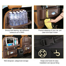 Car Back Seat Organizer with Foldable Table Tray – Universal Rear Seat Storage Bag, Multi-Pocket Holder for Tablet, Drinks & Essentials (Coffee)