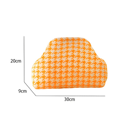 Houndstooth Knit Cloud Bag: Commute & Daily Handbag, Portable Storage Clutch (Mango Yellow) | Other Colors Available in Store