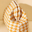 Houndstooth Knit Cloud Bag: Commute & Daily Handbag, Portable Storage Clutch (Mango Yellow) | Other Colors Available in Store