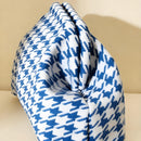 Houndstooth Knit Cloud Bag: Commute & Daily Handbag, Portable Storage Clutch (Blue) | Other Colors Available in Store