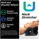 Adjustable Airbag Neck Stretcher – Ergonomic Cervical Traction Pillow with 8 Massage Points for Neck Pain Relief, Portable Spinal Alignment Device for Home, Office, and Travel Use (Black)