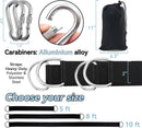 5ft Heavy-Duty Tree Swing Straps Kit – 2000lb Capacity, Includes Carabiners & Felt Protectors for Kids’ Backyard Swings (Black)