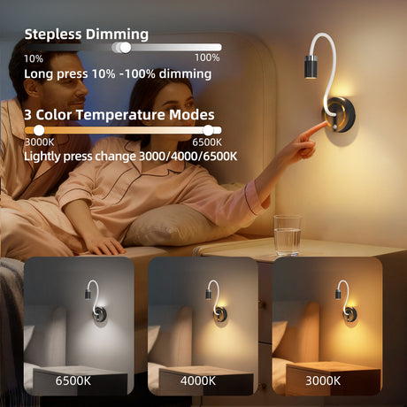 Rechargeable Motion Sensor Night Light – DIY Silicone Hose Lamp for Bedroom & Desk (Black) | Other Colors Available in Store