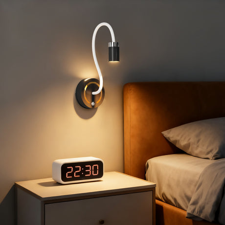 Rechargeable Motion Sensor Night Light – DIY Silicone Hose Lamp for Bedroom & Desk (Black) | Other Colors Available in Store