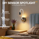 Rechargeable Motion Sensor Night Light – DIY Silicone Hose Lamp for Bedroom & Desk (White) | Other Colors Available in Store