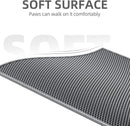 Double-Layer EVA Cat Litter Mat for Litter Box, Honeycomb Design Traps Scattered Sand, Waterproof & Non-Slip Floor Protector, Easy to Clean & Reuse (Grey)