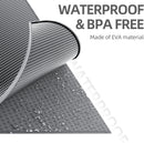 Double-Layer EVA Cat Litter Mat for Litter Box, Honeycomb Design Traps Scattered Sand, Waterproof & Non-Slip Floor Protector, Easy to Clean & Reuse (Grey)